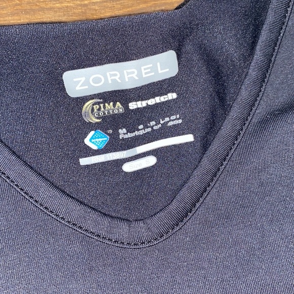 Zorrel size small black pima cotton athletic top - Picture 3 of 3